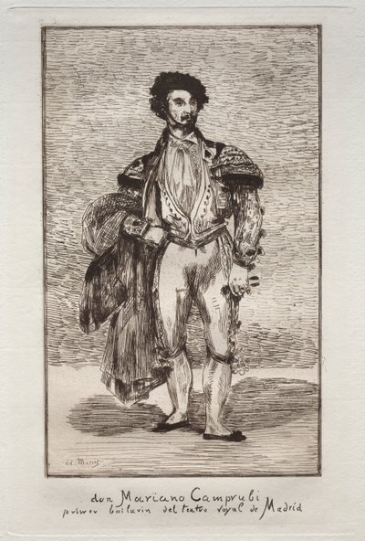 Danseren (Don Mariano Camprubi) af Édouard Manet