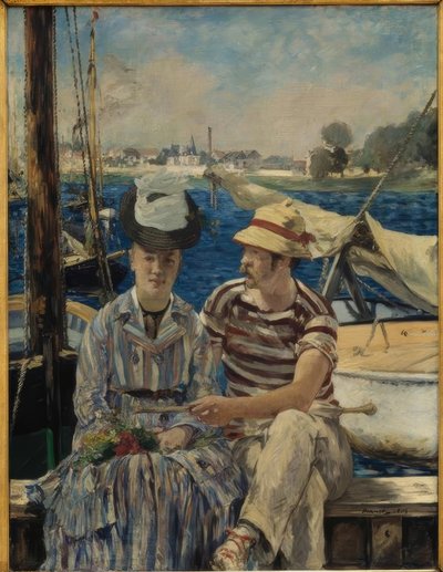 Søndag på Seinen (Argenteuil) af Édouard Manet