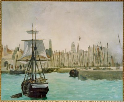 Havnen i Calais af Édouard Manet