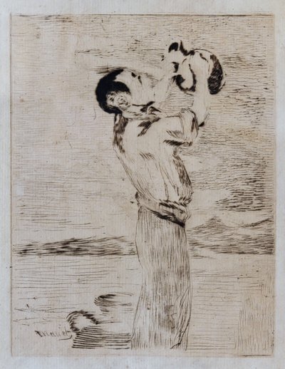 Vanddrikkeren (ætsning og tørpunkt) af Édouard Manet