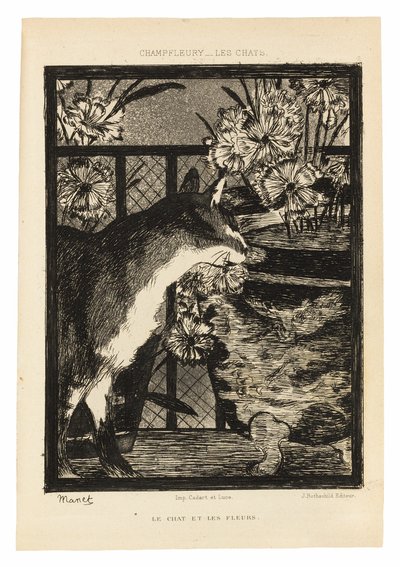 Katte af Édouard Manet