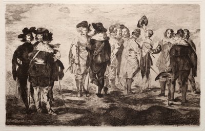 De små ryttere af Édouard Manet
