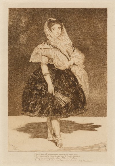 Lola de Valencia af Édouard Manet