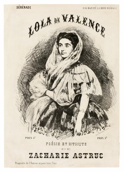 Lola de Valencia af Édouard Manet