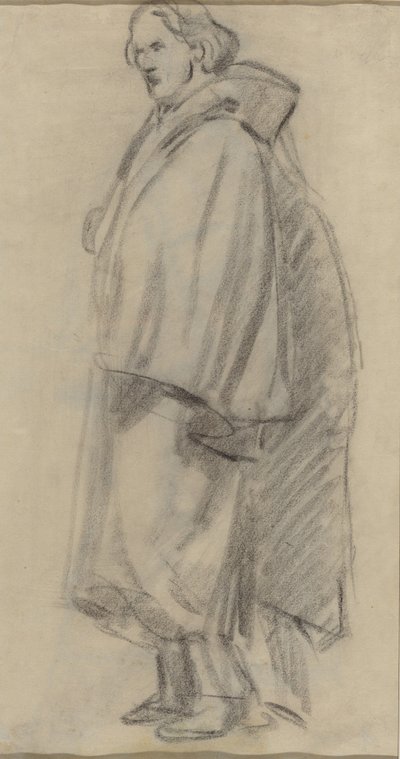 Mand iført en kappe [verso] af Édouard Manet