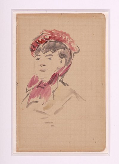 Manet - Portræt af Isabelle Lemonnier, ca. 1880 af Édouard Manet