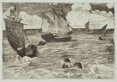 Marine, 1865-66. dani af Édouard Manet