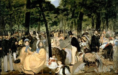 Musik i Tuilerierne af Édouard Manet
