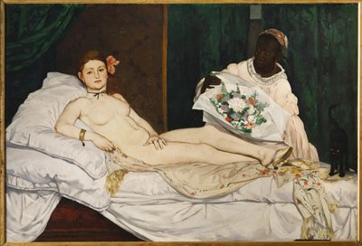 Olympia (olie på lærred) af Edouard Manet