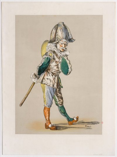 Polichinelle af Édouard Manet