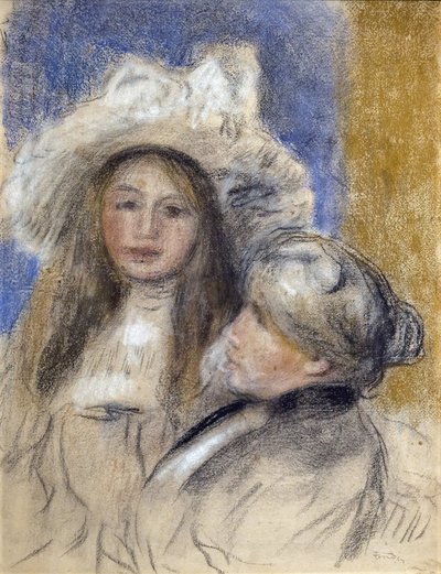 Portræt af Berthe Morisot (1841-1895) og hans datter (Julie Manet af Édouard Manet
