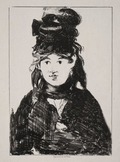 Portræt af Berthe Morisot af Édouard Manet