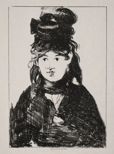 Portræt af Berthe Morisot, 1872. af Édouard Manet