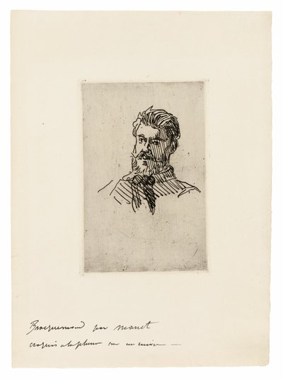 Portræt af Felix Bracquemond af Édouard Manet