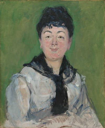 Portræt af en kvinde med en sort Fichu af Édouard Manet