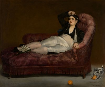 Liggende ung kvinde i spansk dragt af Édouard Manet