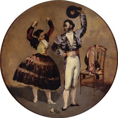 Spanske dansere af Édouard Manet