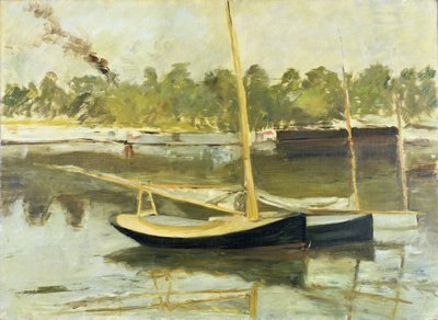 Studie af en båd ved Argenteuil af Édouard Manet