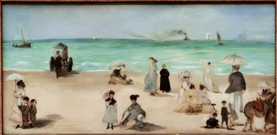 På stranden i Boulognesur-Mer af Édouard Manet