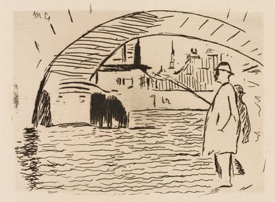 Broens bue, planche 6 fra Le Fleuve af Édouard Manet