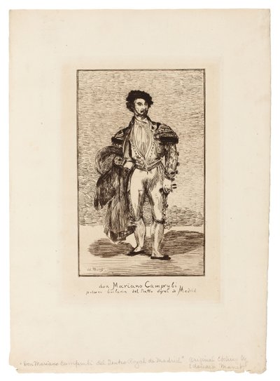 Balletdanseren (Don Mariano Camprubi) af Édouard Manet