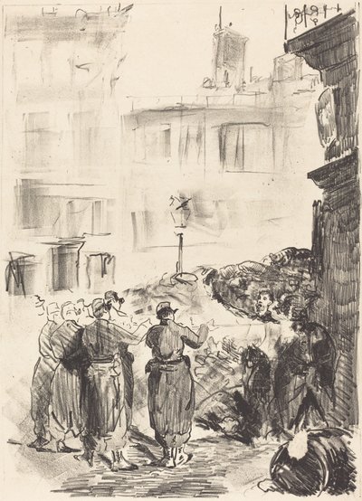 Barrikaden (La barricade) af Édouard Manet