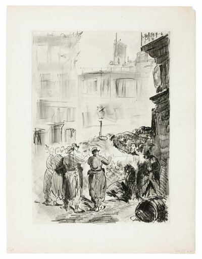 Barrikaden af Édouard Manet