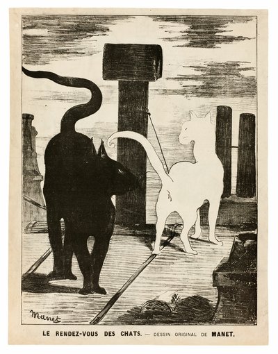 Kattenes rendezvous af Édouard Manet