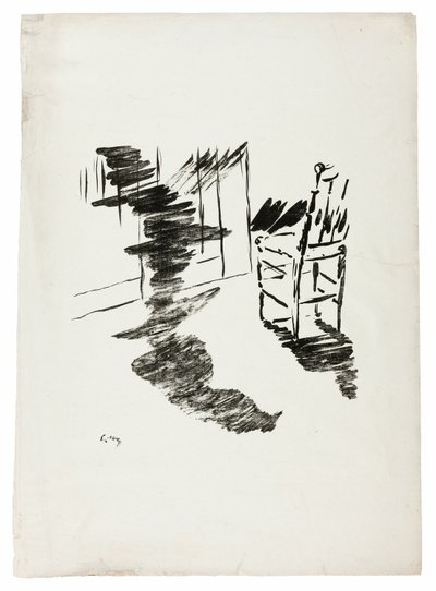 Stolen ("Den skygge, der ligger og svæver på gulvet..."), fra The Raven (Le Corbeau) af Édouard Manet