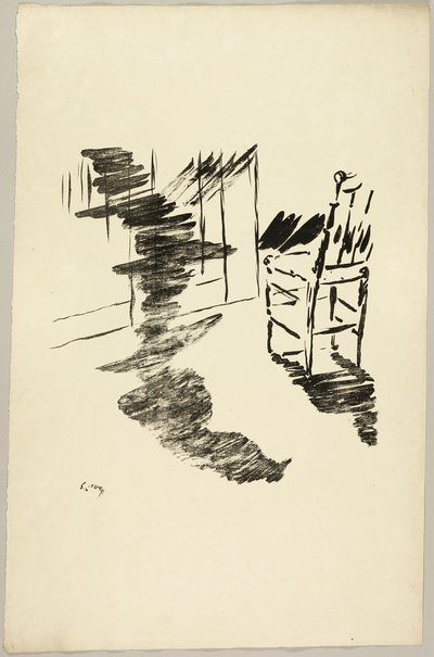 Stolen ("Den skygge, der ligger og svæver på gulvet..."), fra The Raven (Le Corbeau) af Édouard Manet