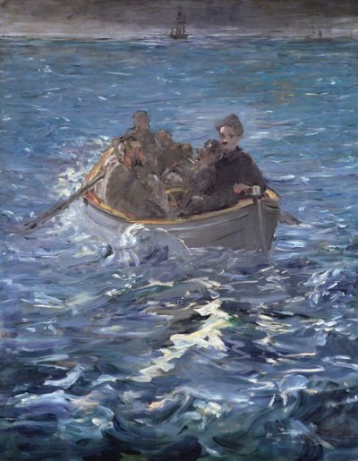 Henri de Rocheforts flugt (1831-1915) 1874 af Édouard Manet