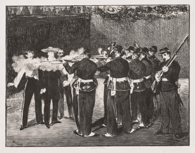 Henrettelsen af kejser Maximilian af Édouard Manet