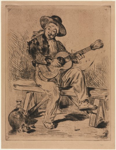 Guitaristen, 1861. af Édouard Manet