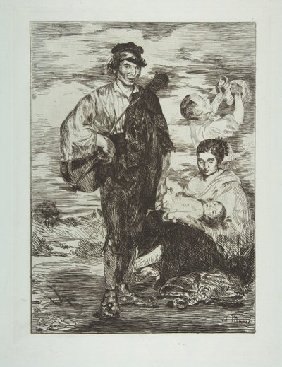 Sigøjnerne Les Gitanos, 1862. af Édouard Manet
