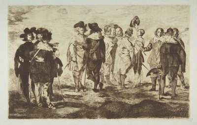 De små kavalerer, efter Velázquez, 1861-62. af Édouard Manet