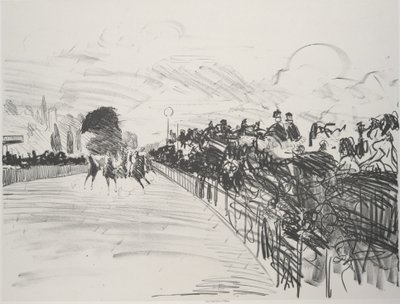 The Races Les Courses, 1865-72, udgivet 1884. af Édouard Manet
