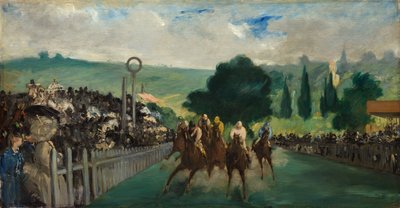Løbene på Longchamp af Édouard Manet