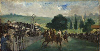 Løbene i Longchamp, 1866 af Édouard Manet