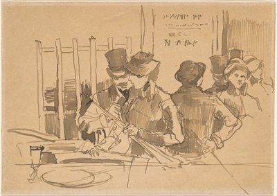Jernbanerestauranten af Édouard Manet