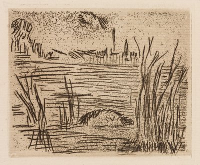 Floden på sletten, planche 4 fra Le Fleuve af Édouard Manet