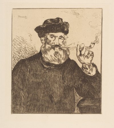 Rygeren. af Édouard Manet