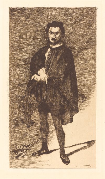 Den tragiske skuespiller af Édouard Manet