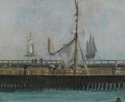 Anløbsbroen i Boulogne-sur-Mer, 1868 af Édouard Manet