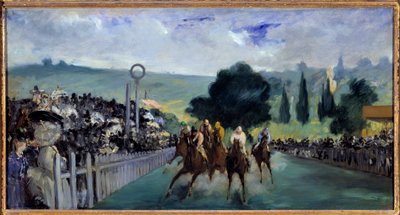Løbene på Longchamp af Édouard Manet