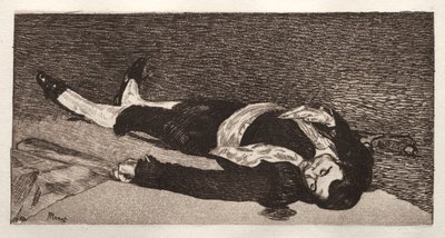 dødbringende tyrefægter af Édouard Manet
