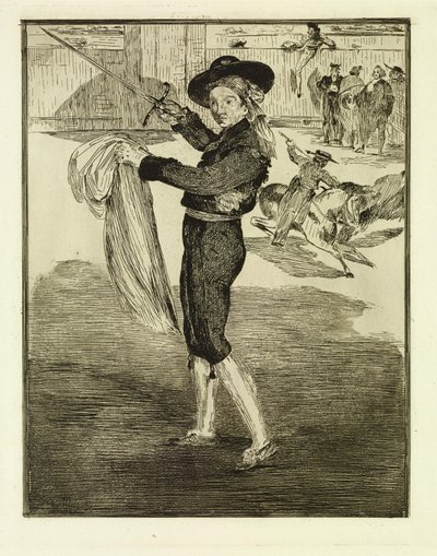Victorine Meurent i en espadas kostume af Édouard Manet