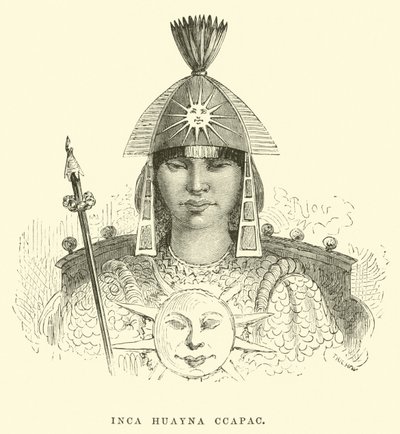 Inca Huayna Capac af Edouard Riou