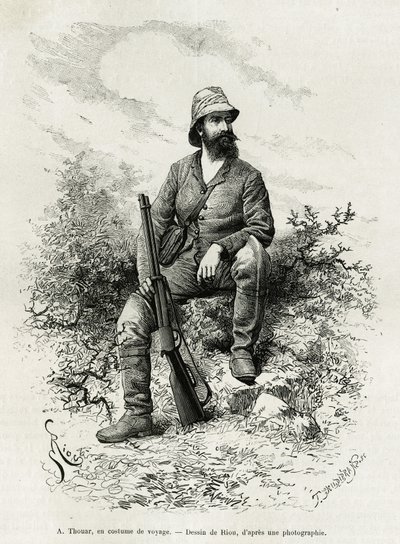 Portræt af Emile Arthur Thouar af Edouard Riou