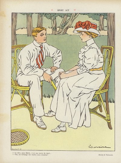 Illustration til Le Rire af Edouard Touraine