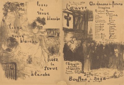 Over menneskelige kræfter, Krystaledderkoppen, 1894. af Edouard Vuillard